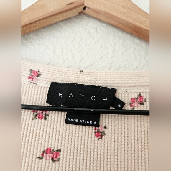 Hatch the waffle knit printed nursing dress, 2 ( medium ) - Picture 8 of 9